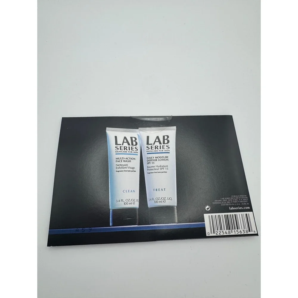 Lot of (3) Lab Series Skincare for Men: Face Wash & Daily Lotion SPF 15 Samples